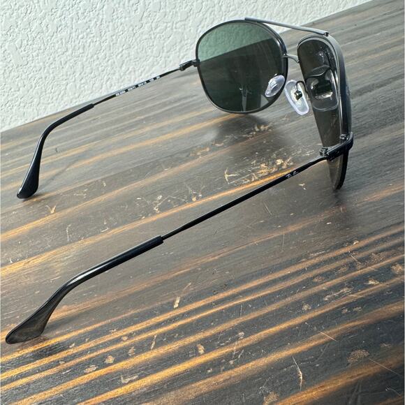 NWT/ NIB Ray Back 63MM Black Metal Aviator Sunglasses - Picture 14 of 14